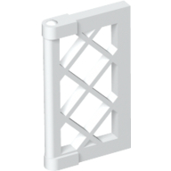 Lego Window 1 x 2 x 3 Pane Latticed with Thick Corner Tabs / White
