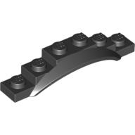 Lego Wheel Arch, Mudguard, 1 1/2 x 6 x 1 [Arch Extended] / Black