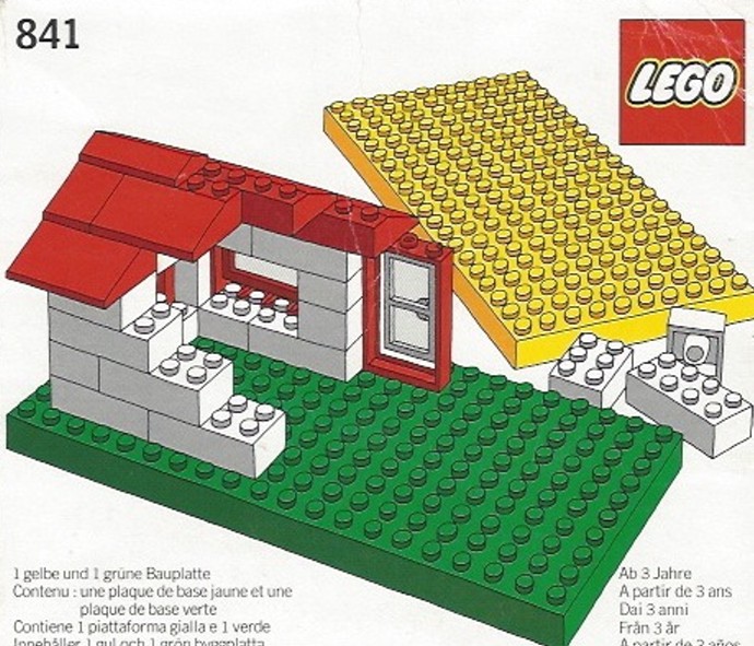 Lego Baseplates, Green and Yellow