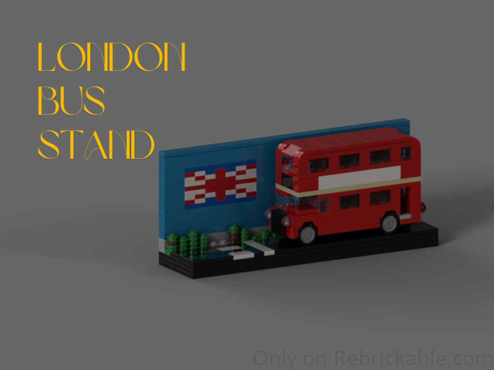 Lego Stand for a London bus