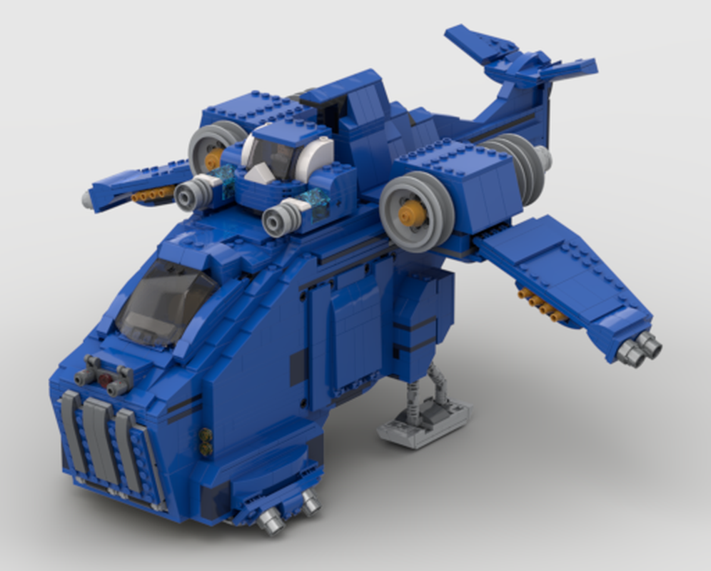 Lego Space Marine Ultramarine Storm Raven Gunship