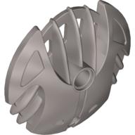 Lego Large Figure Shield 5 x 5 with 7 Fins / Pearl Light Gray