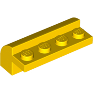 Lego Brick Curved 2 x 4 x 1 1/3 / Yellow