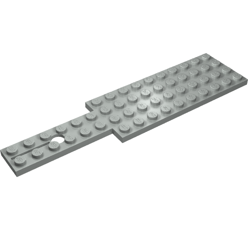 Lego Vehicle Base 4 x 16 for Steering Gear / Light Gray