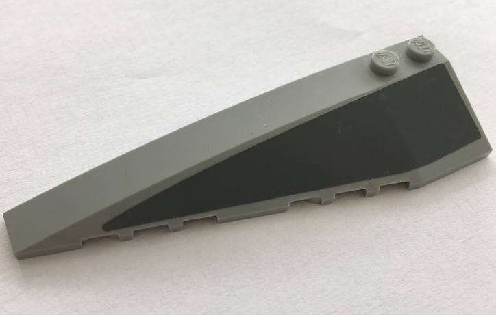 Lego Wedge 10 x 3 Left with Dark Bluish Gray Panel Pattern (Sticker) - Set 75096