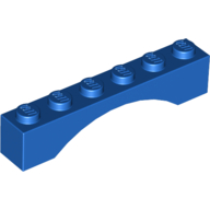 Lego Brick Arch 1 x 6 / Blue
