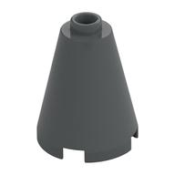 Lego Cone 2 x 2 x 2, Open Stud / Dark Bluish Gray