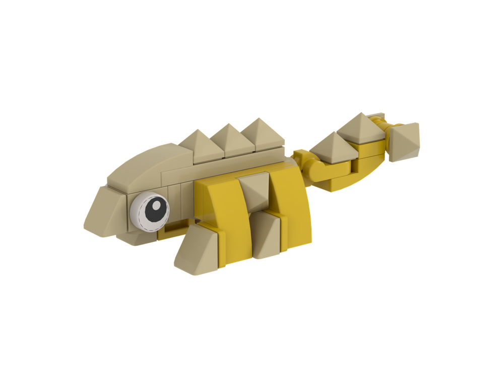 Lego Easy LEGO® Dinosaur – Ankylosaur (42 parts, Simple Build for Kids & Beginners)