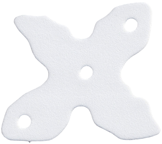 Lego Foam Part for Set 3148 - Scala Part of Pine Tree with 3 Holes / White