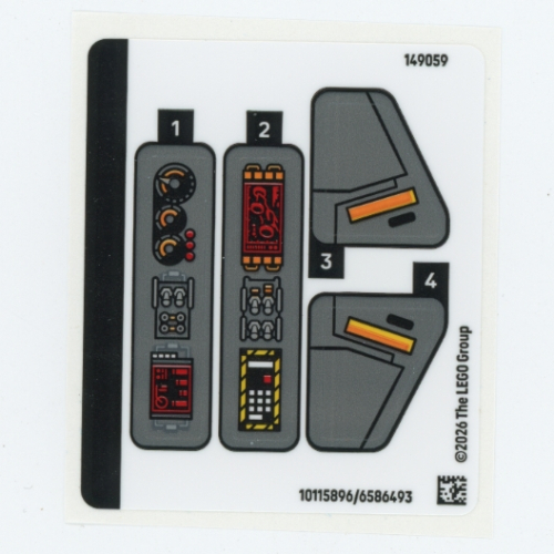 Lego Sticker Sheet for Set 76331-1