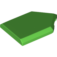 Lego Tile Special 2 x 3 Pentagonal / Bright Green