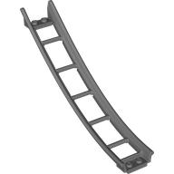 Lego Vehicle Track, Roller Coaster Ramp Large Lower Part, 6 Bricks Elevation / Dark Bluish Gray