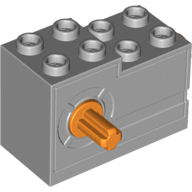 Lego Windup Motor 2 x 4 x 2 1/3 with Orange Release Button