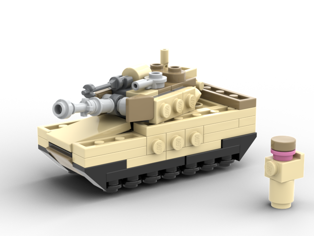 Lego Abrams Tank 1/80 scale