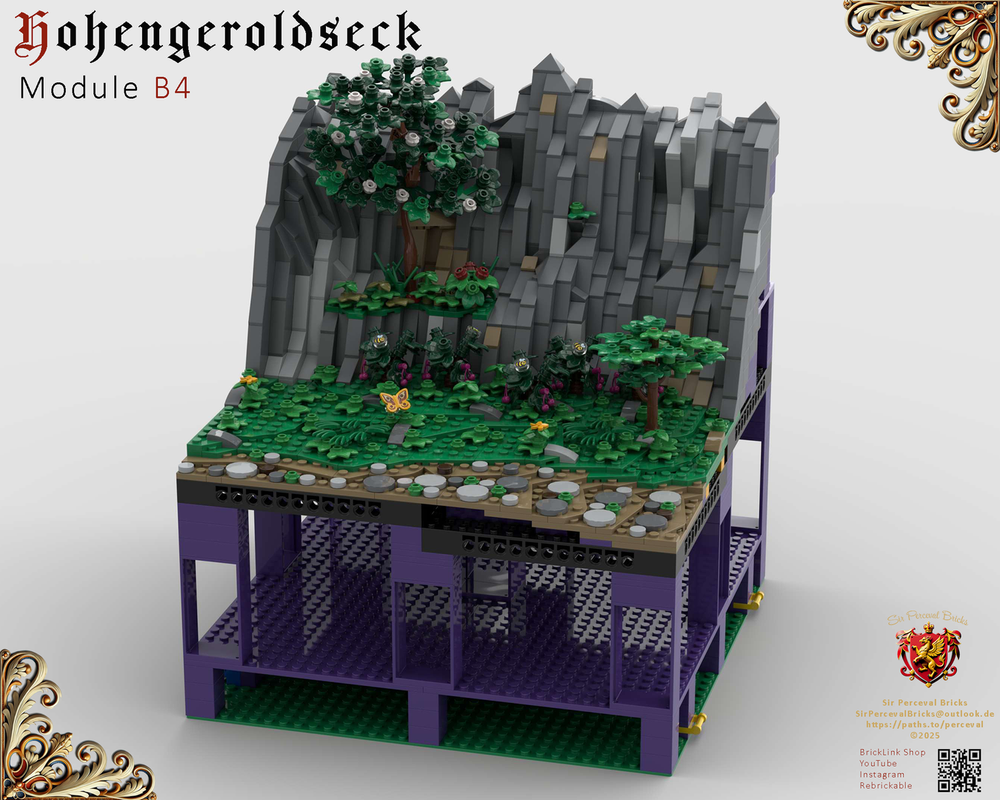 Lego B4 Castle Hohengeroldseck - Landscape (Castle Part 1)