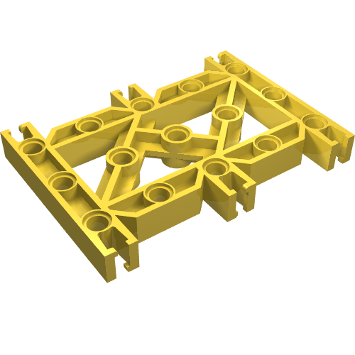 Lego Znap Grid 9 x 7, 15 Holes / Yellow