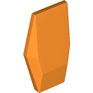 Lego Large Figure Armor Plate, Small / Orange