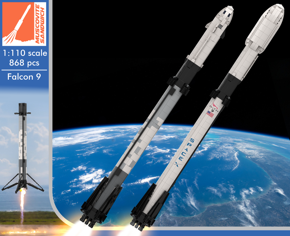 Lego Ultimate Space X Falcon 9 [1:110 scale]