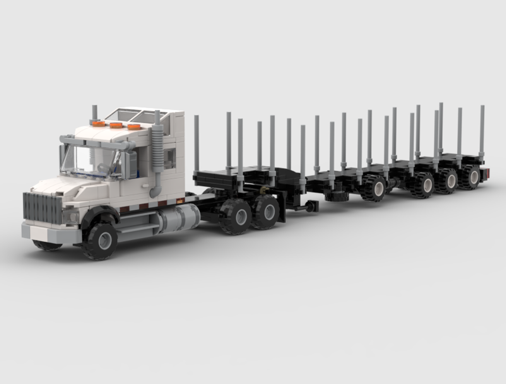 Lego International HX 620 with Logging Semi-trailer