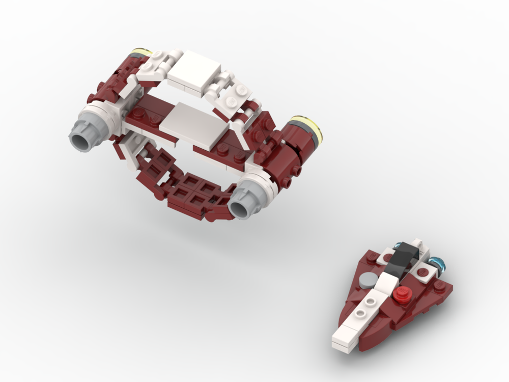 Lego Delta7StarFighter (1:125 Scale)