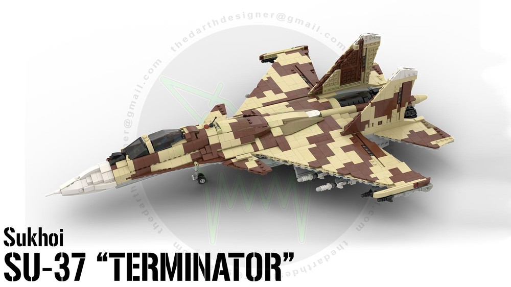 Lego Sukhoi | SU-37 TERMINATOR - 1:34 Scale (v2)