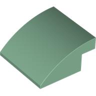 Lego Brick Curved 4 x 4 x 1 2 / 3 / Sand Green