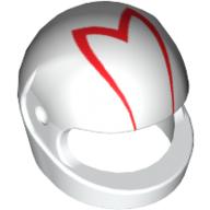 Lego Helmet, Standard with Red 'M' Print
