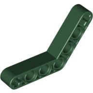 Lego Technic Beam 1 x 7 Bent (4 - 4) Thick / Dark Green