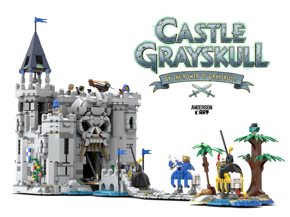 Lego Castle Grayskull (2x 31168 + 2x 31171)