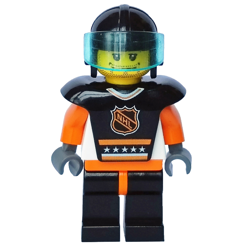 Lego Hockey Player Black Vest #5