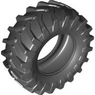 Lego Tyre 107 x 44 Tractor / Black