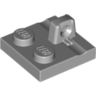 Lego Hinge Plate 2 x 2 Locking with 1 Finger on Top / Light Bluish Gray