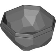Lego Rock Boulder, Bottom / Dark Bluish Gray