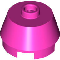 Lego Brick Round 2 x 2 Truncated Cone / Dark Pink