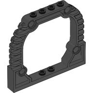 Lego Brick Arch 1 x 8 x 6 with Pin Holes (Portal) / Black