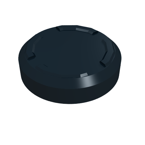 Lego Large Figure Accessory, Hockey Puck [No Axlehole] / Black