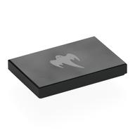 Lego Tile 2 x 3 with Silver Ghost Print