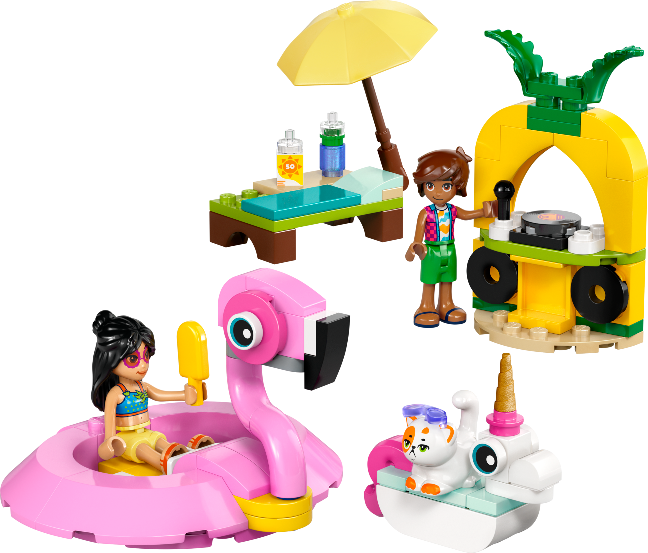Lego Unicorn & Flamingo Pool Party