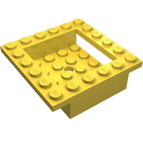 Lego Cockpit 6 x 6 x 1 Cabin Base / Yellow