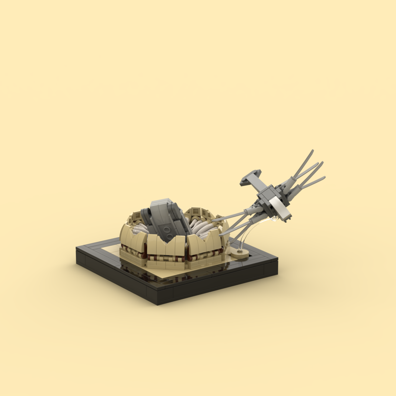 Lego Dune Sandworm Attack Diorama
