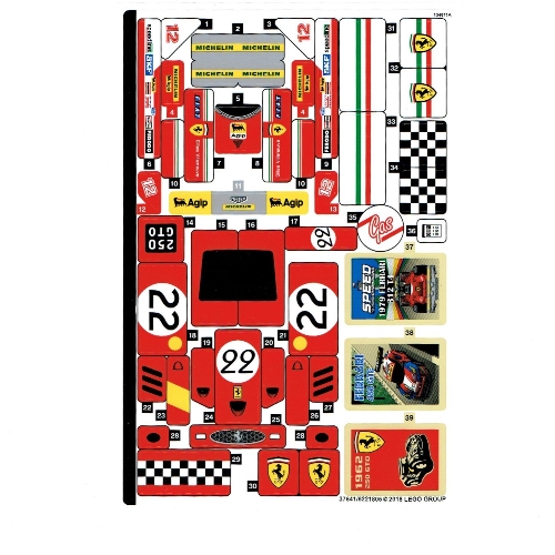 Lego Sticker Sheet 1 for Set 75889-1