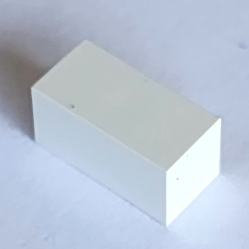 Lego Modulex Tile 1 x 2 with Black "/" Print