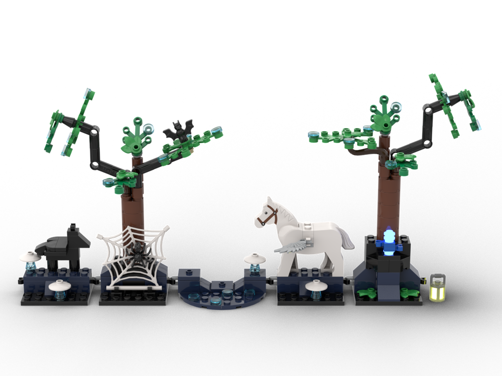 Lego 76432-1 - Forbidden Forest: Magical Creatures without Harry Potter pieces
