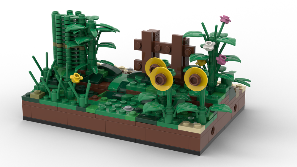 Lego hole in the hedge