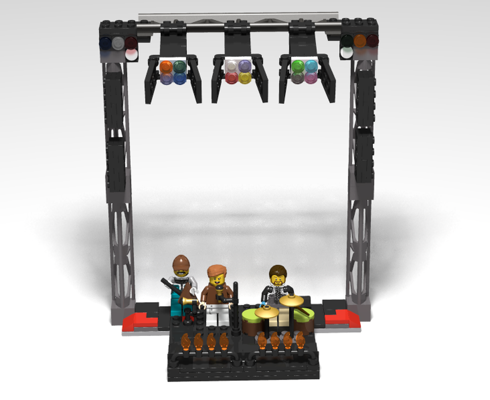 Lego Concert with artifical fires