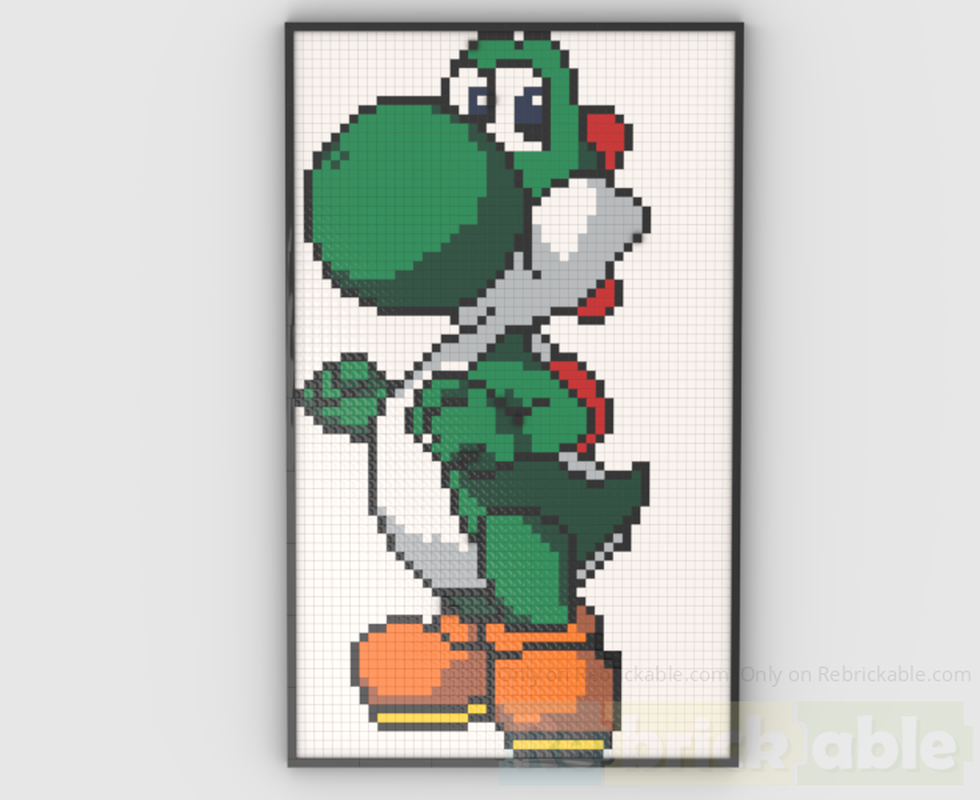 Lego Yoshi Wall Picture