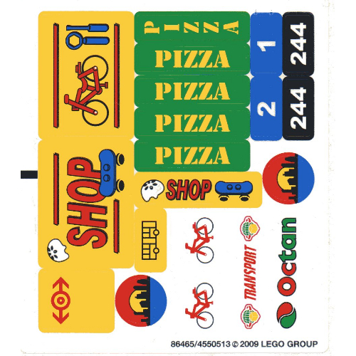 Lego Sticker Sheet for Set 7641-1 / [No Color/Any Color]