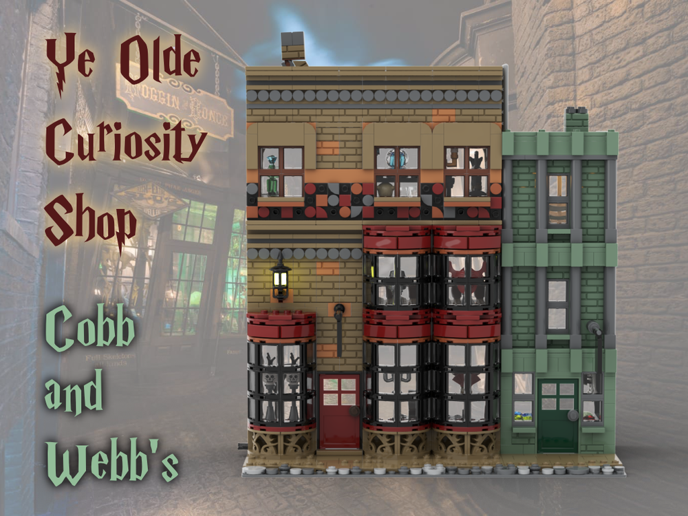 Lego Knockturn Alley: Ye Olde Curiosity & Cobb & Webb's
