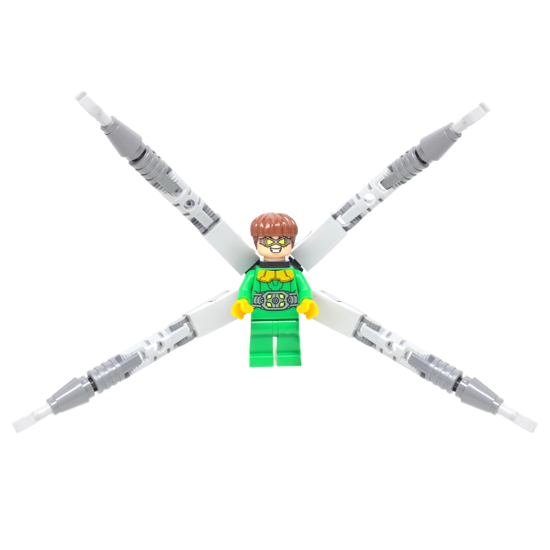Lego Dr. Octopus / Doc Ock in Green Outfit with Back Arms with Claws