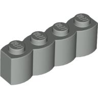 Lego Brick Special 1 x 4 Palisade [aka Log] / Light Gray